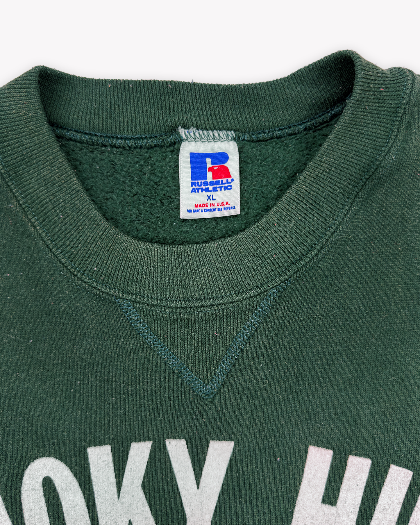 90s Russell Smoky Hill Football Sweatshirt: Green M
