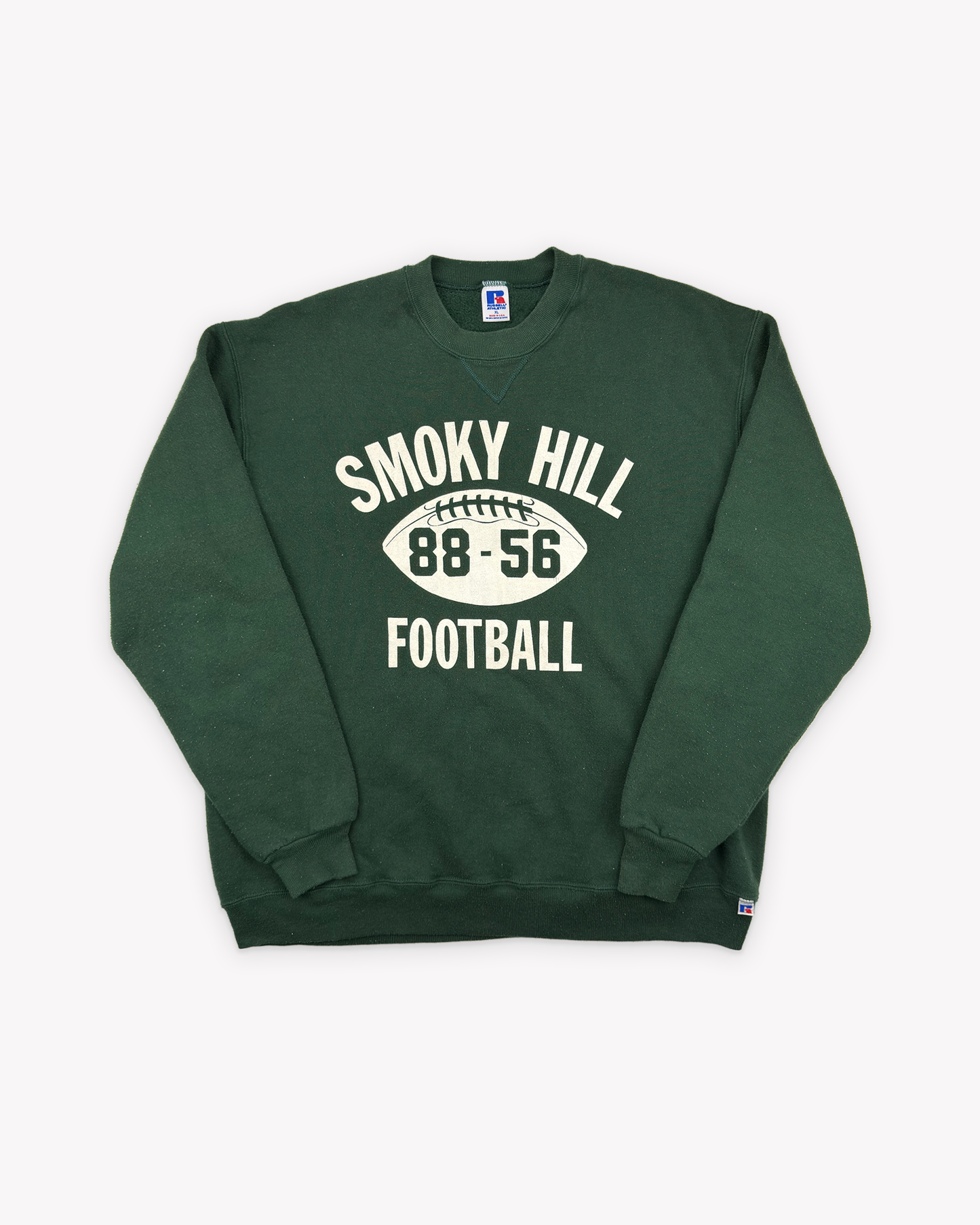 90s Russell Smoky Hill Football Sweatshirt: Green M