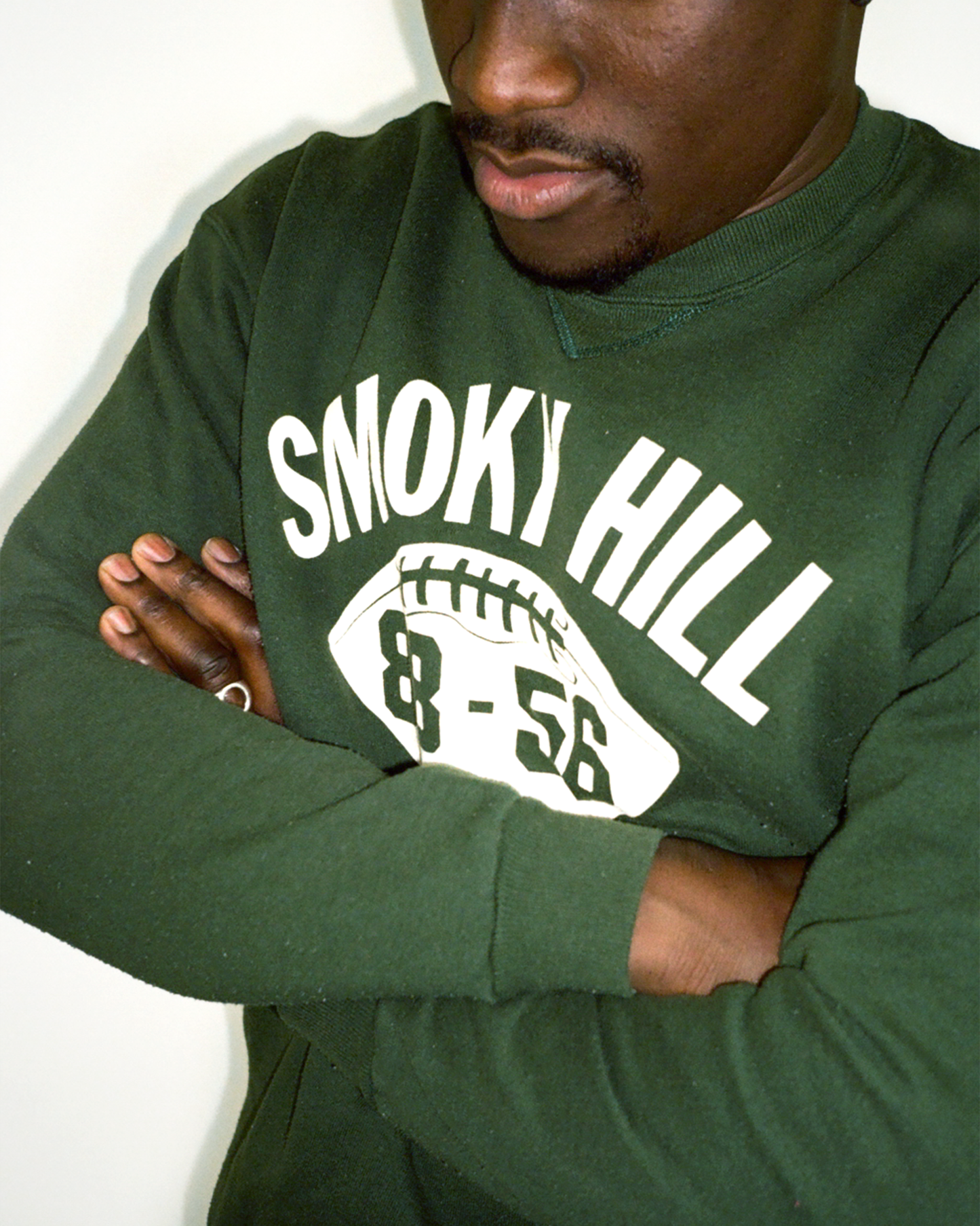 90s Russell Smoky Hill Football Sweatshirt: Green M