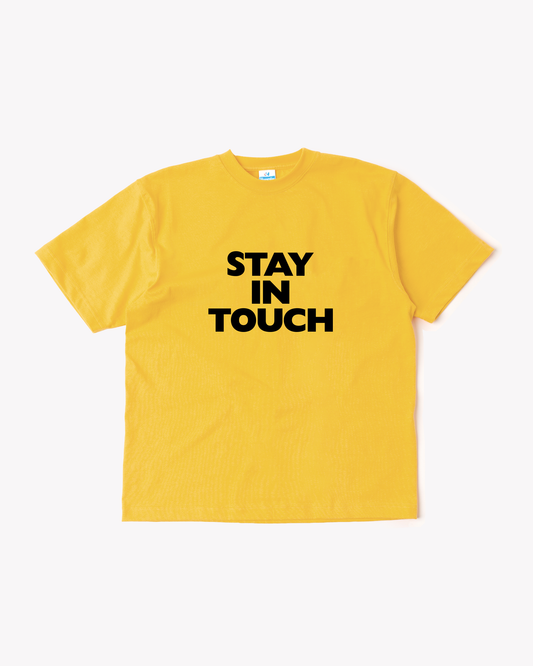 Stay In Touch Tee: Yellow