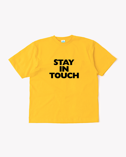 Stay In Touch Tee: Yellow