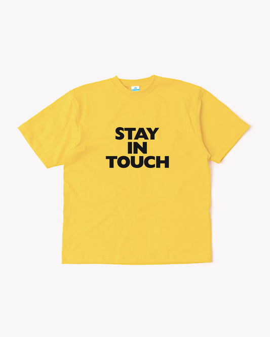 Stay In Touch Tee: Yellow
