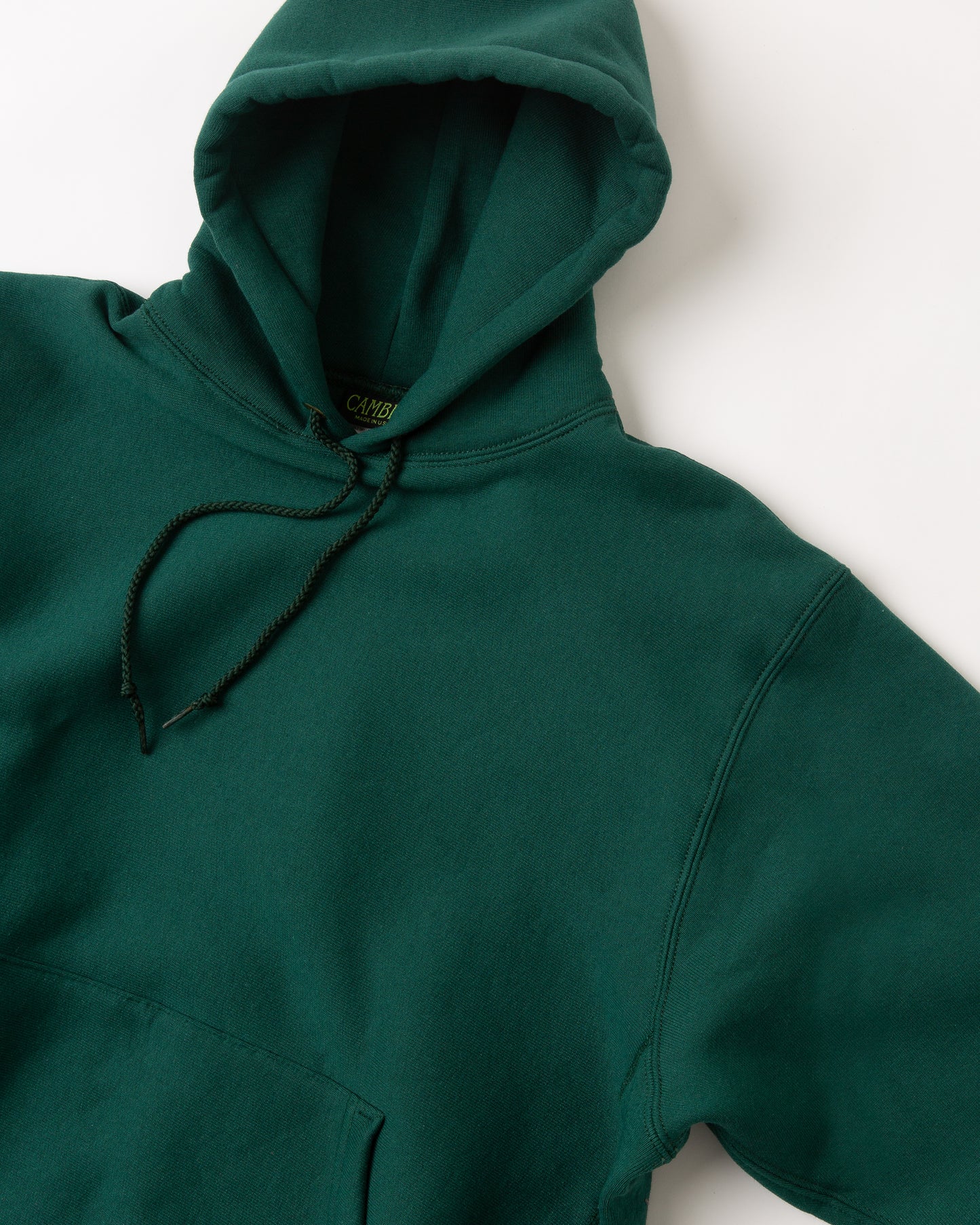 CAMBER USA CROSS-KNIT HOODIE: DARK GREEN